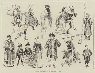 Procession du Premier Mai à St Mary Cray, Kent - Amedee Forestier
